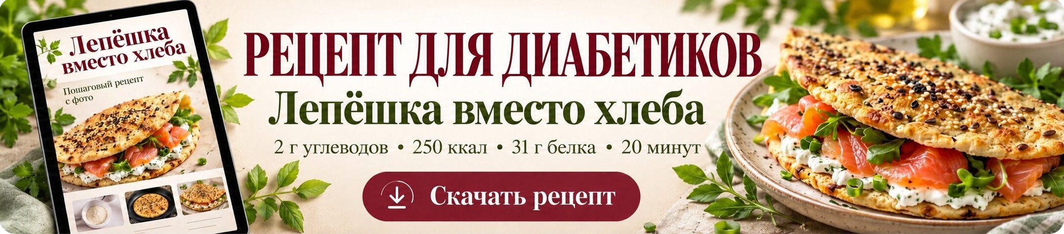 Диа-меню — 20 рецептов и гайд
